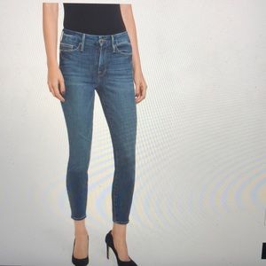 NWT Good American Good Legs Crop skinny - Blue 200